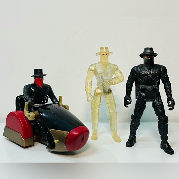 VTG The Shadow Action Figures & Side Car Lot - Picture 3 of 7